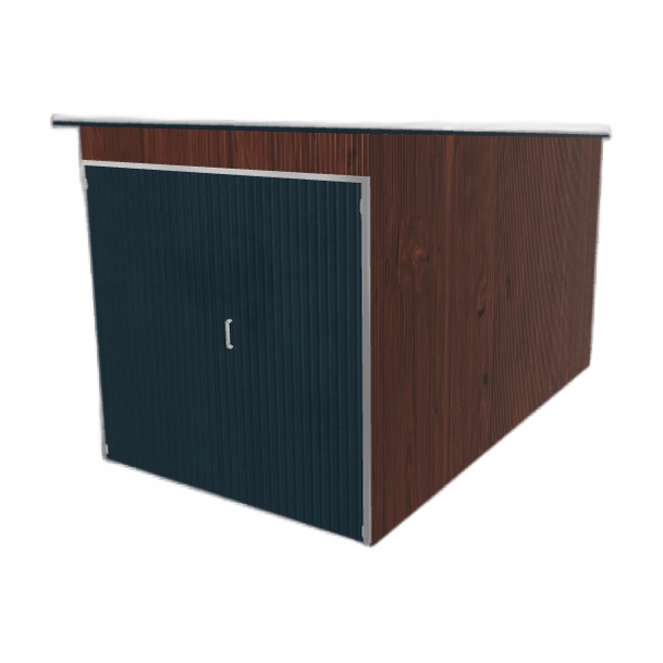 Domeček na nářadí 2x3.5 m, spád dozadu, tmavý ořech