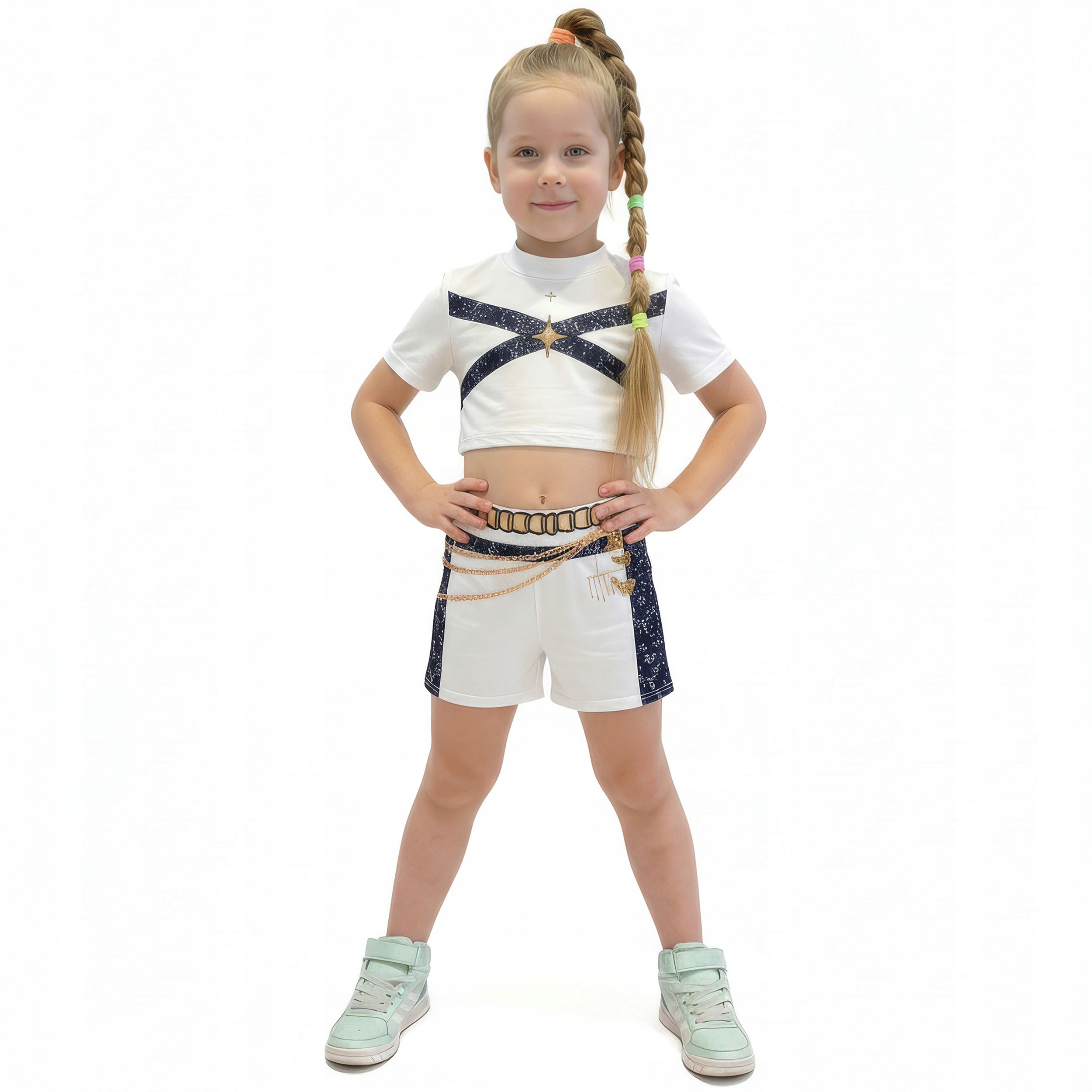 Strój Sceniczny RUMI Demon Hunters KPOP Łowczynie Demonów 8-9 lat r.128-134 Rozmiar 128-134