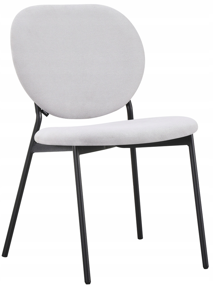 Čalouněná židle Broctalm, světle šedý hydrofobní šenil