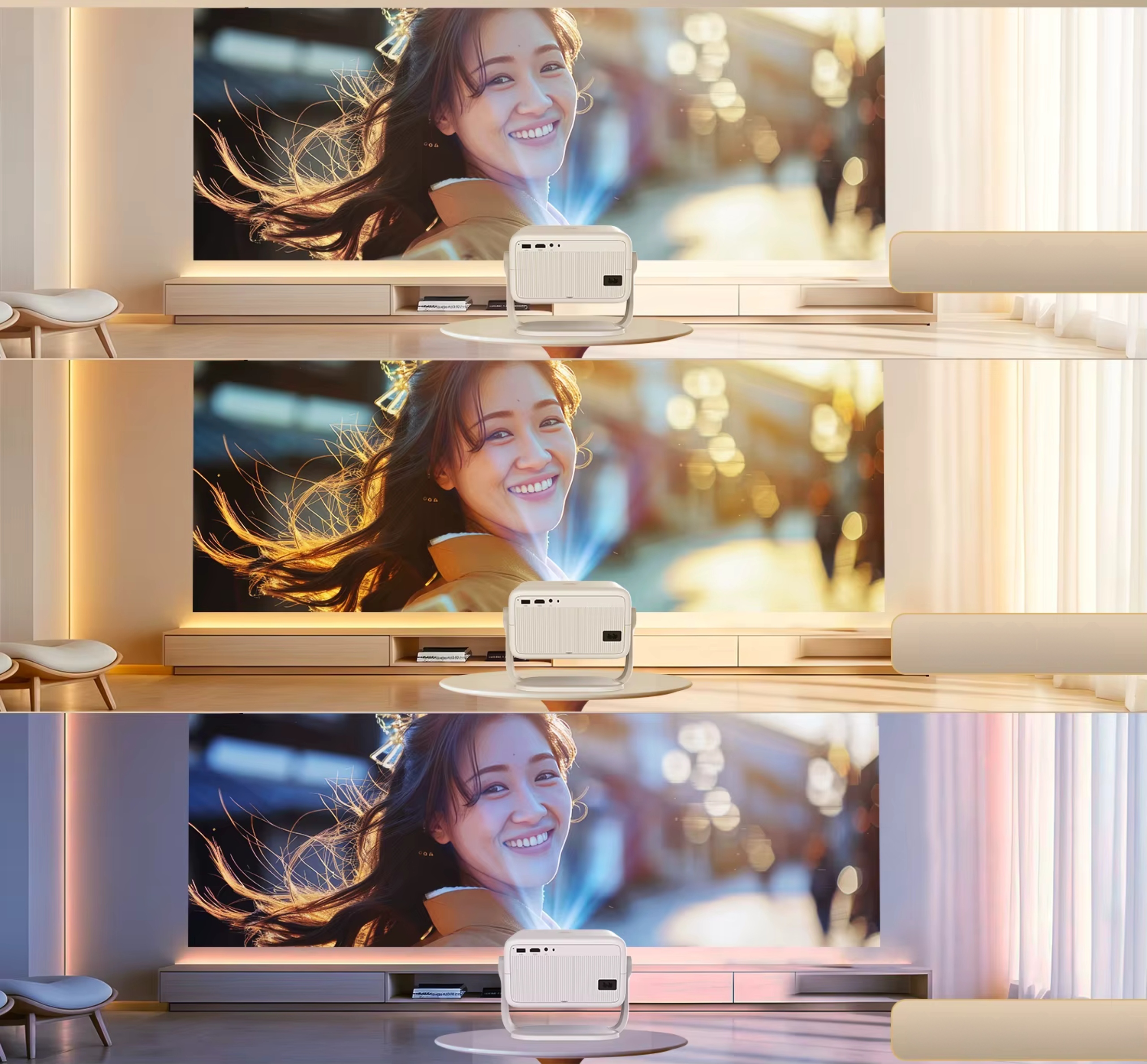 PROJEKTOR 4K FULL HD ANDROID AUTO FOKUS NETFLIX APLIKACJE OBROTOWY 2025 Kod producenta Projektor Magcubic L018 2025 Android Wifi