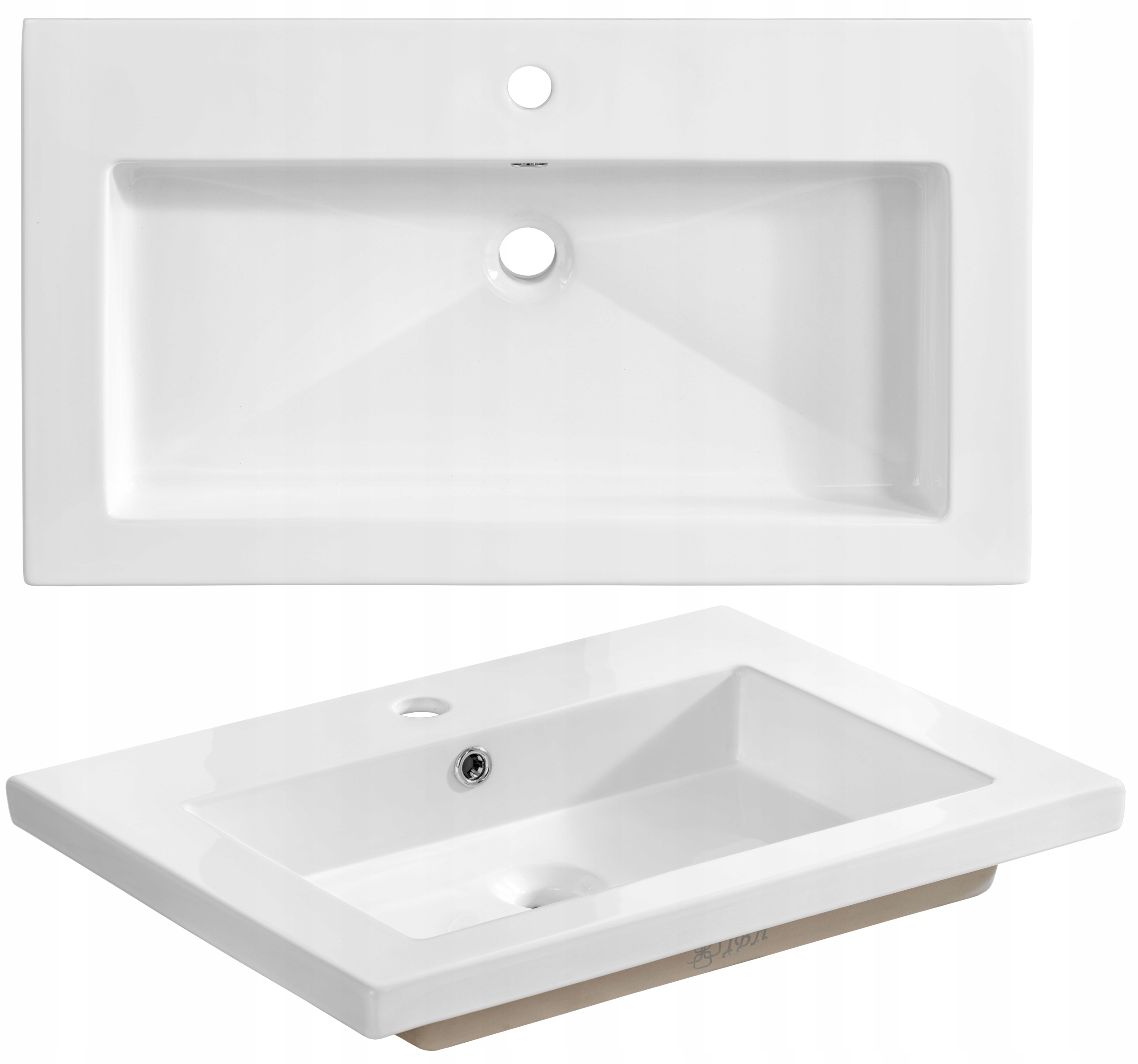 Szafka z umywalką 80 cm CAPRI BLACK 821 UM-8070-80 Kolor frontów czarny