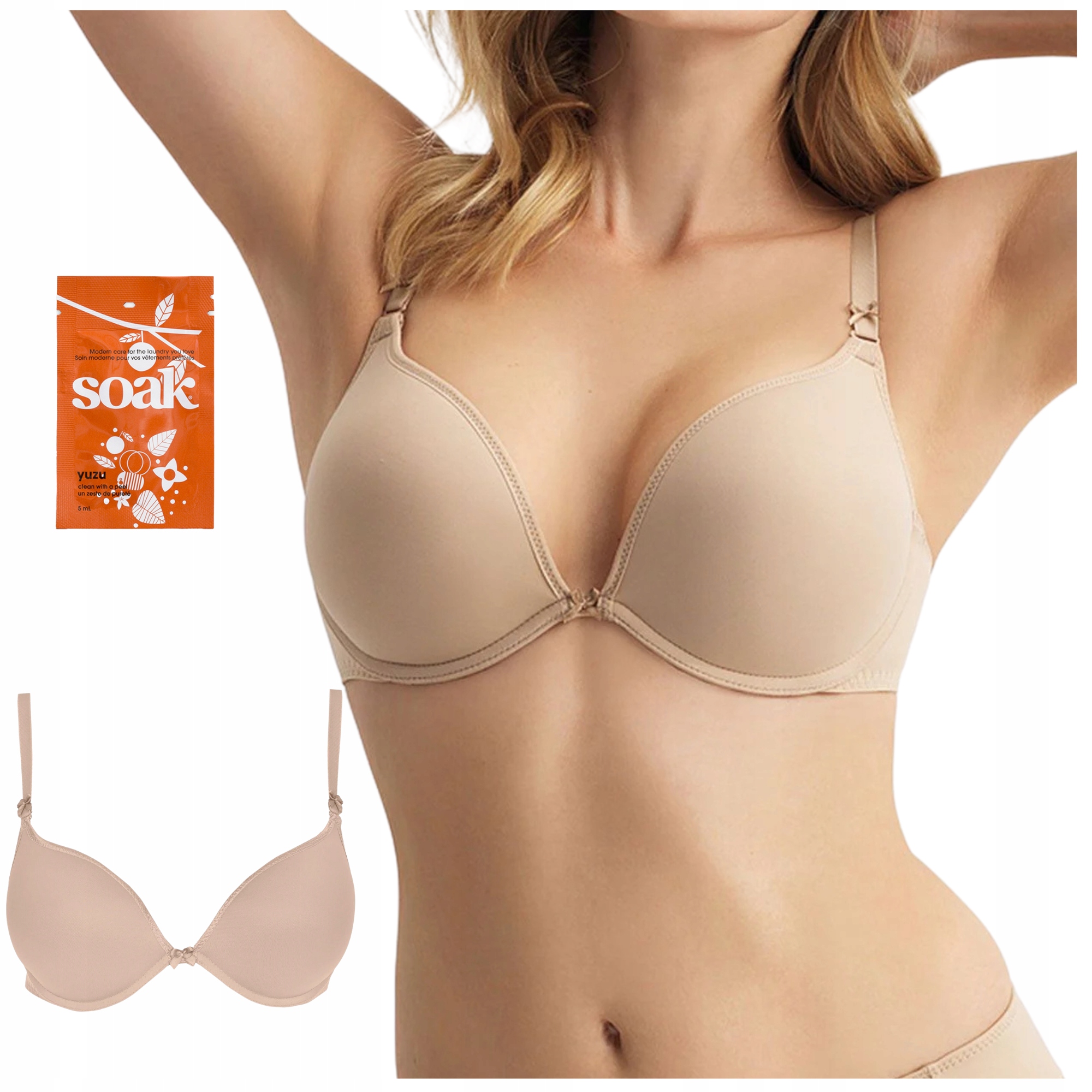 Podprsenka Push Up zvětšuje hladký povrch Corin Dolly béžová Tekutina Bonus 65C