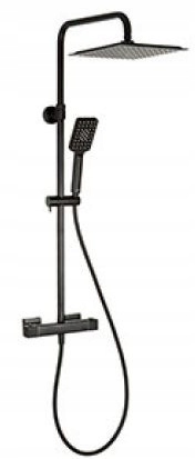 Nástenná Sprchová Súprava Cubus Valvex Čierna