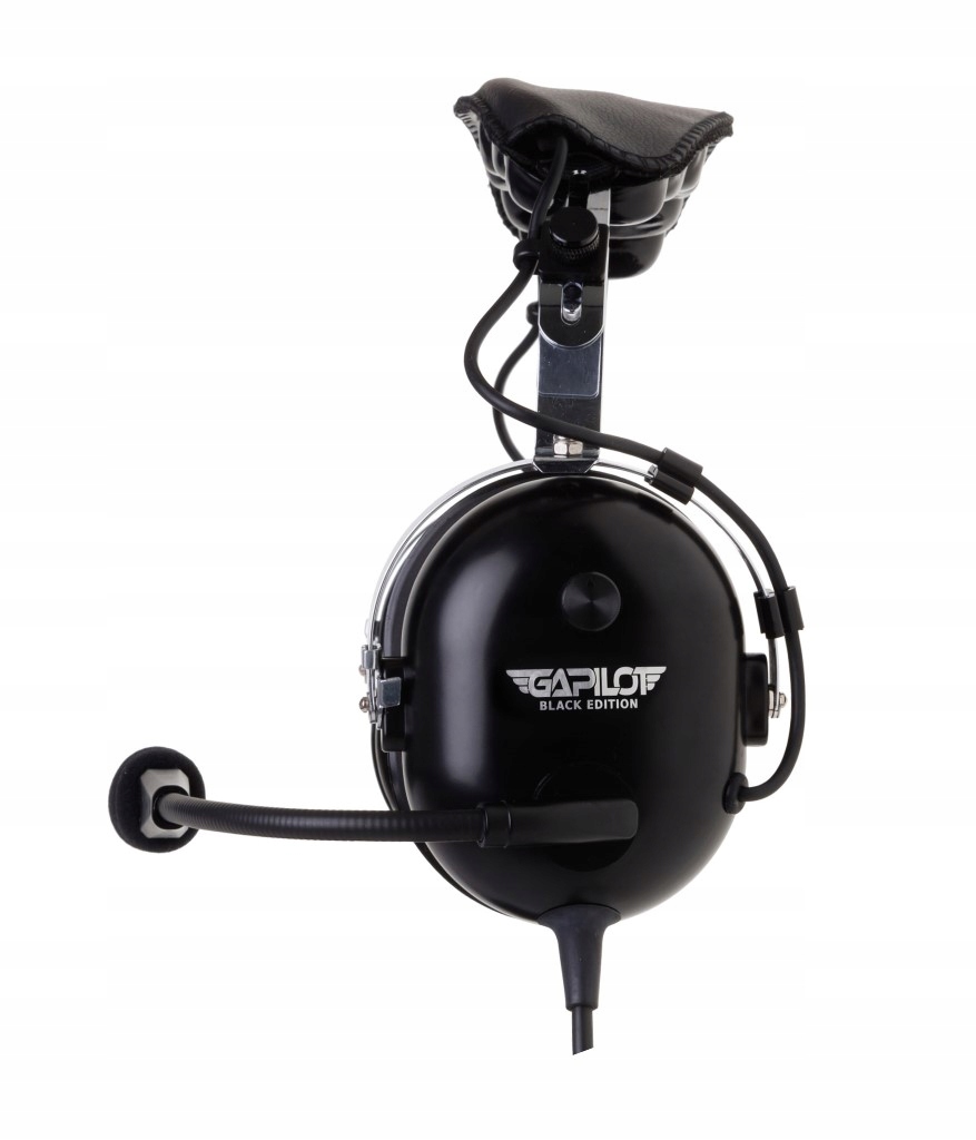 Letecké Sluchátka GA-600 Black Edition Stereo Gapilot