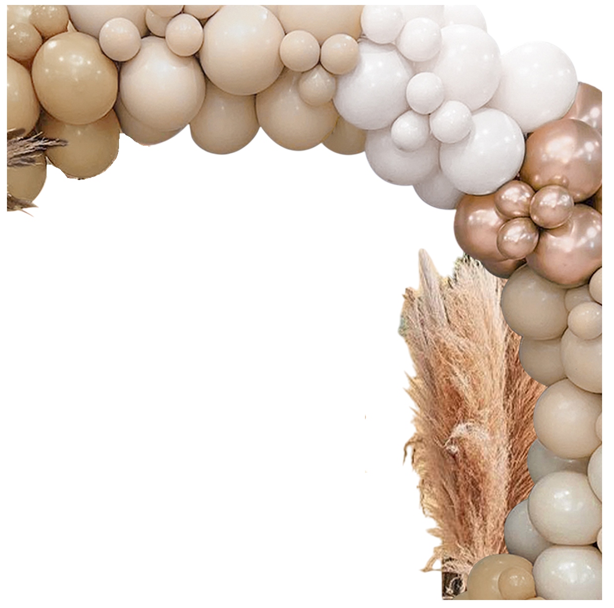 Balónková Dekorace Béžové Zlato Na Večírky Girlanda Sada Na Oslavu Akce