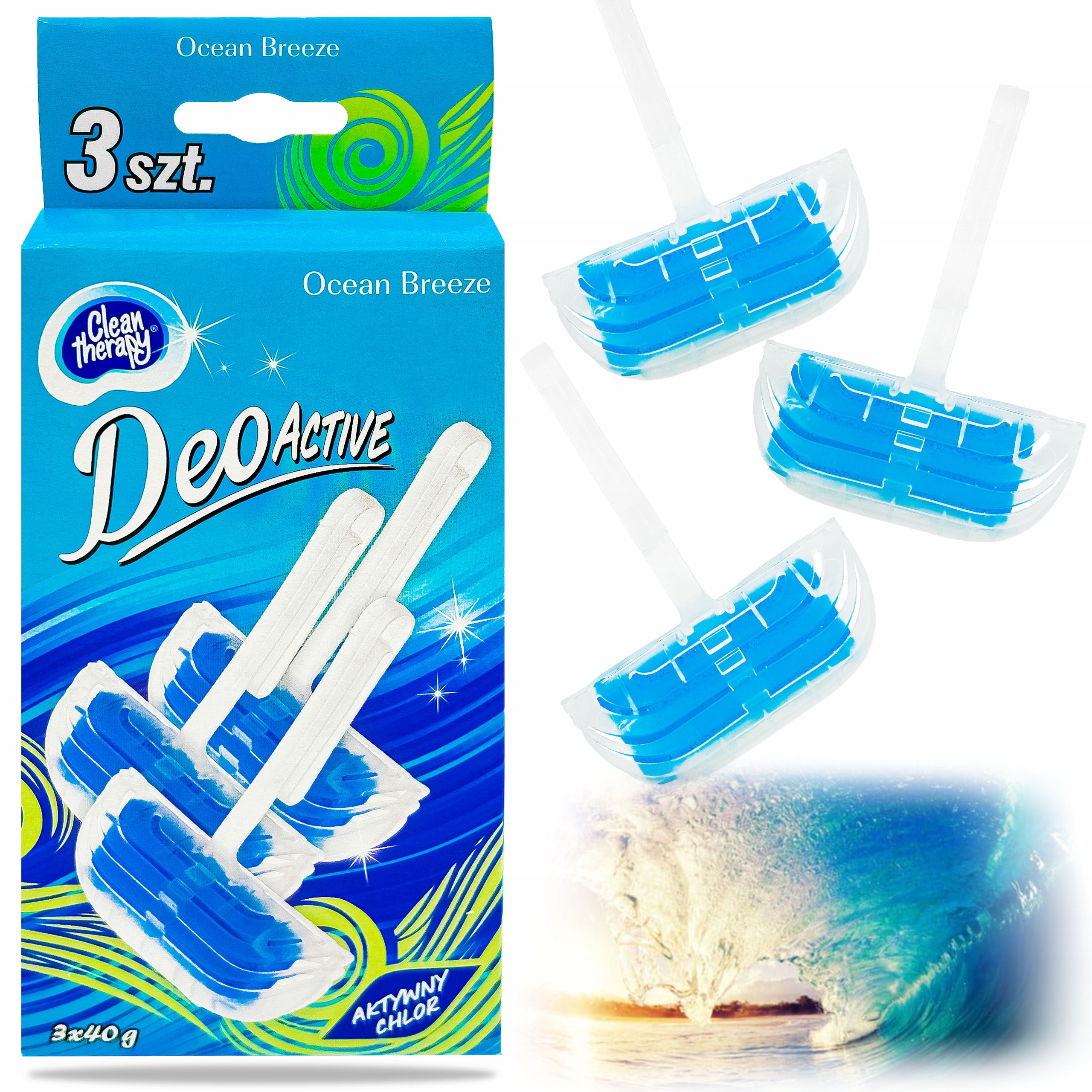 

Kostki do Wc Zawieszka Toaletowa Bryza Oceanu 3szt