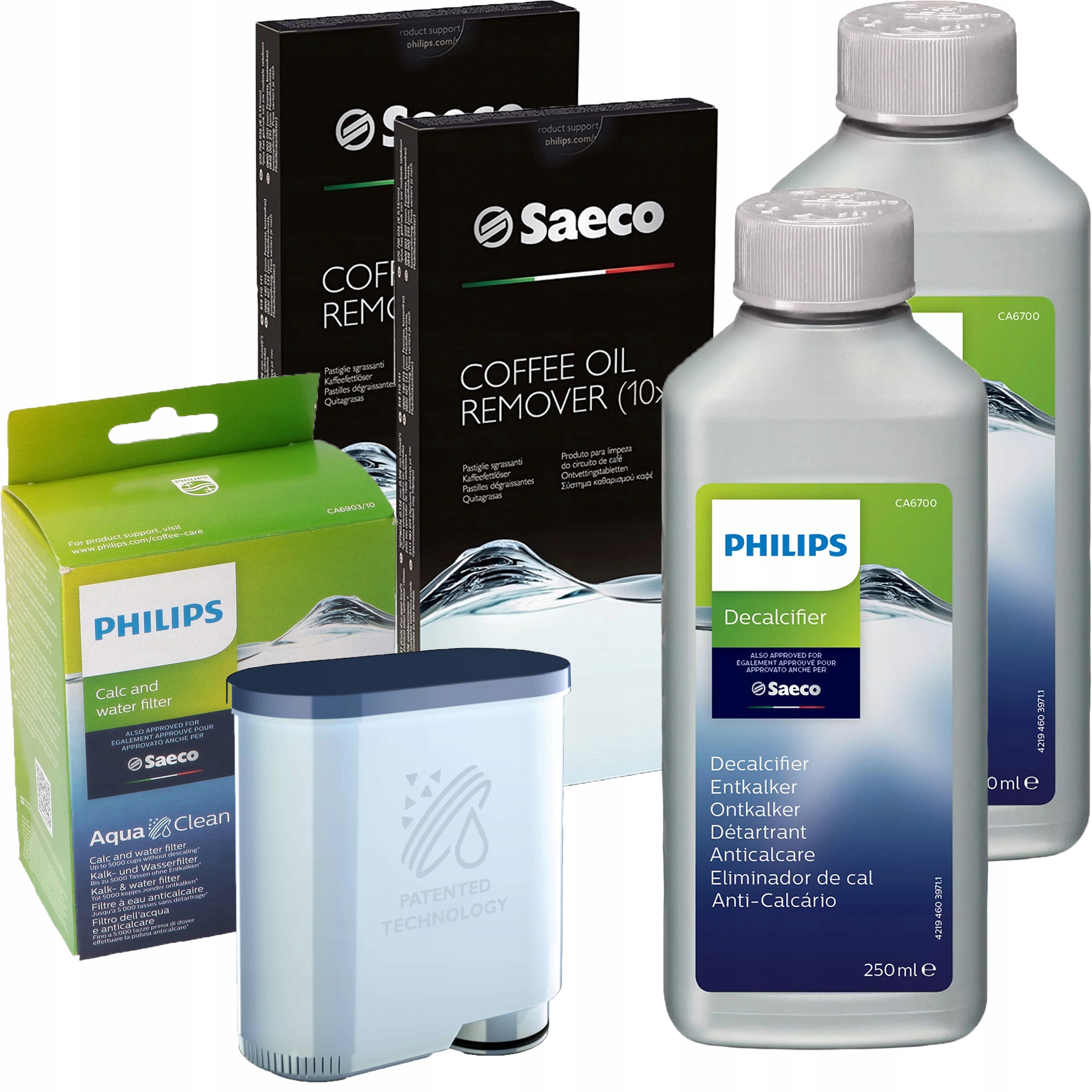 Odvápňovač tablet Filtr do kávovaru Saeco GranAroma Xelsis Deluxe