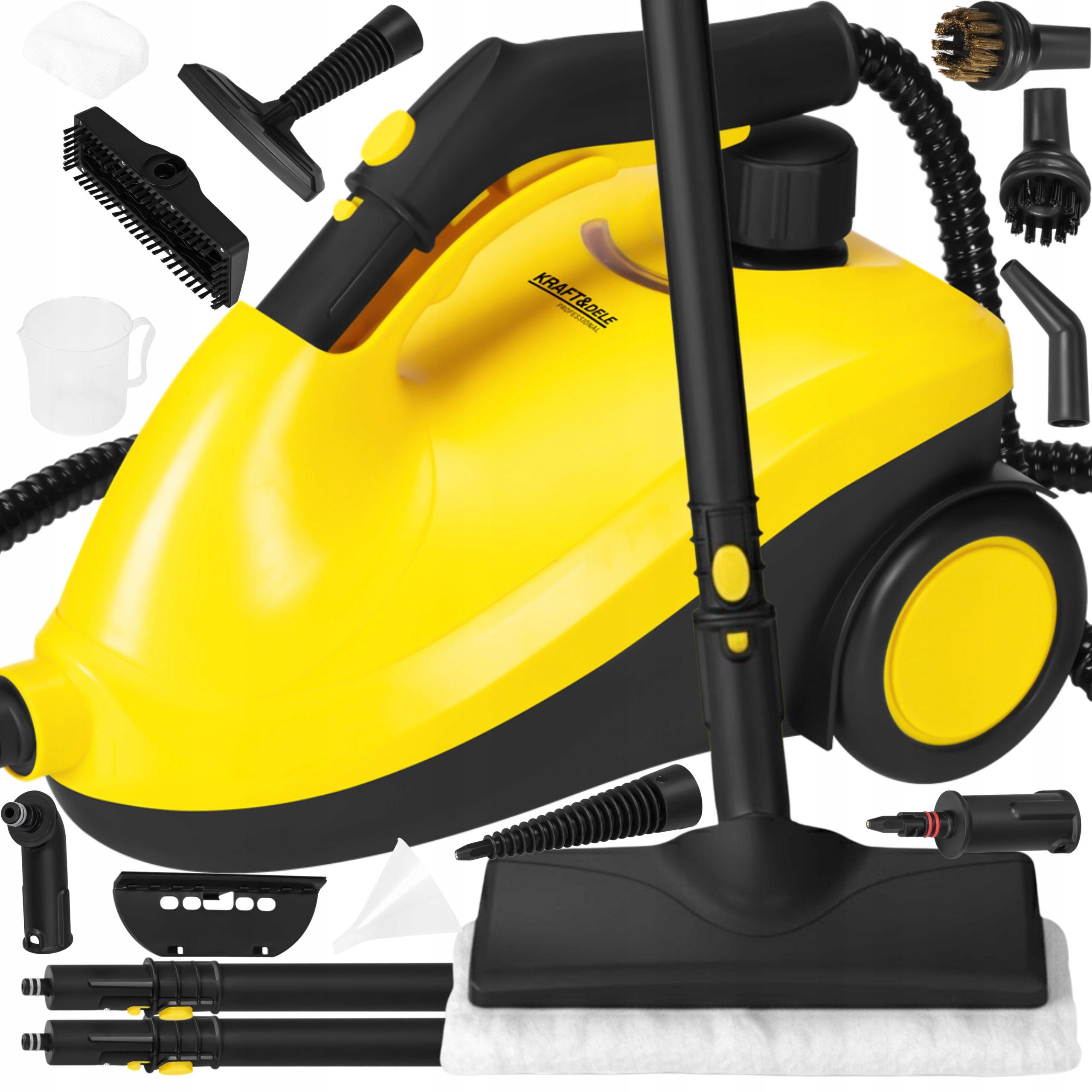 Myjka Parowa Czyścik Ciśnieniowy Do Okien Tapicerki Fug Parownica 2500W