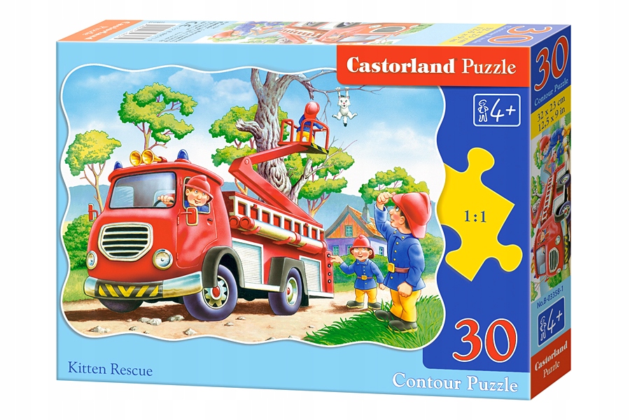 

Puzzle 30 Strażacy W Akcji Wóz Strażacki układanka