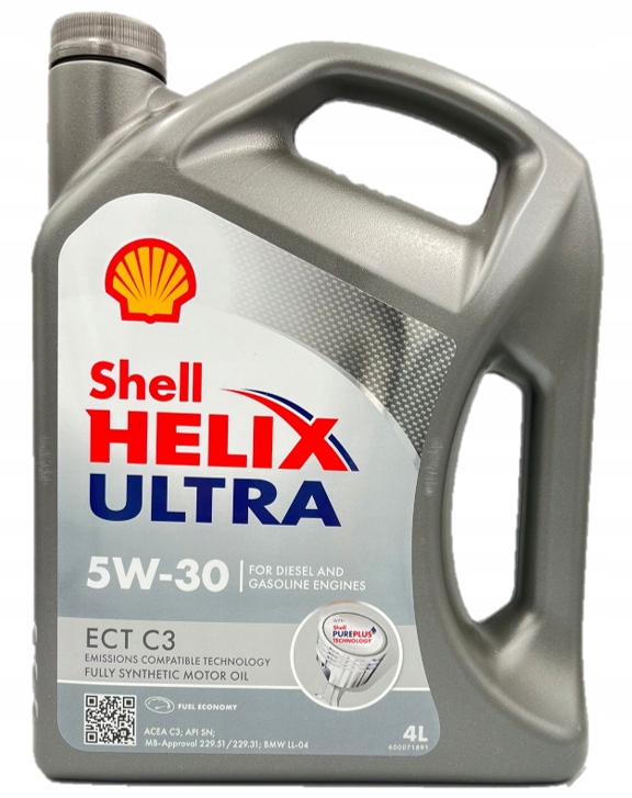 Shell Helix Ultra ECT C3 5W-30 4L / 550050441 EAN (GTIN) 5011987005648