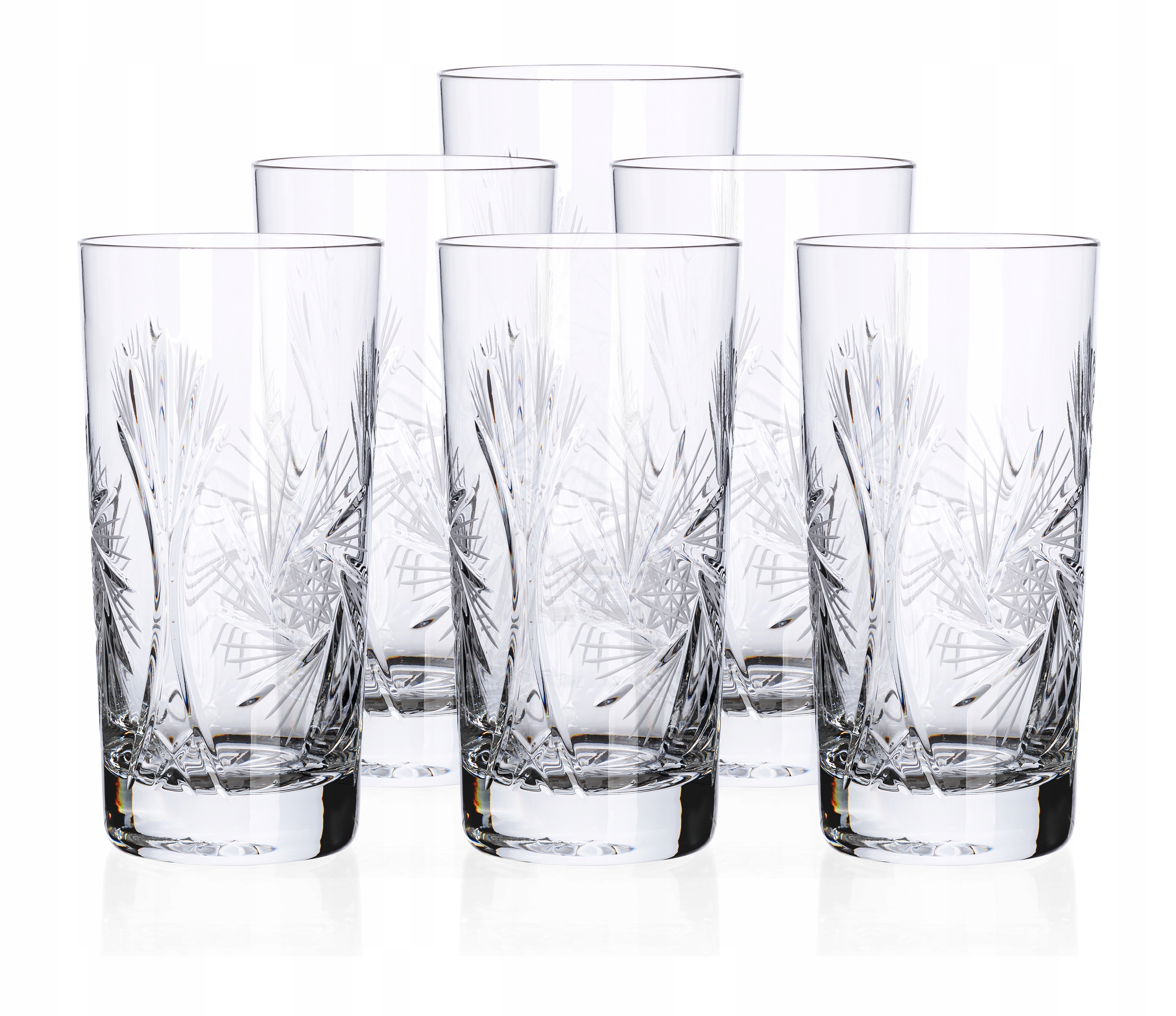 

Szklanki drinków napoi kryształowe Młynek 6x 320ml