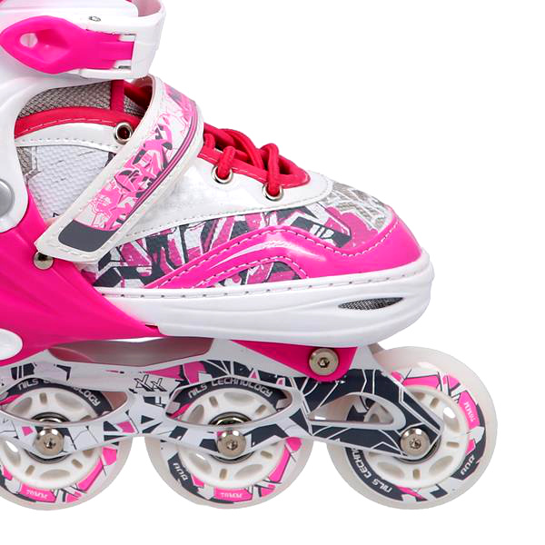 Rolki DAMSKIE Dla Dorosłych 39-42 Regulowane ABEC7 Marka Nils Extreme