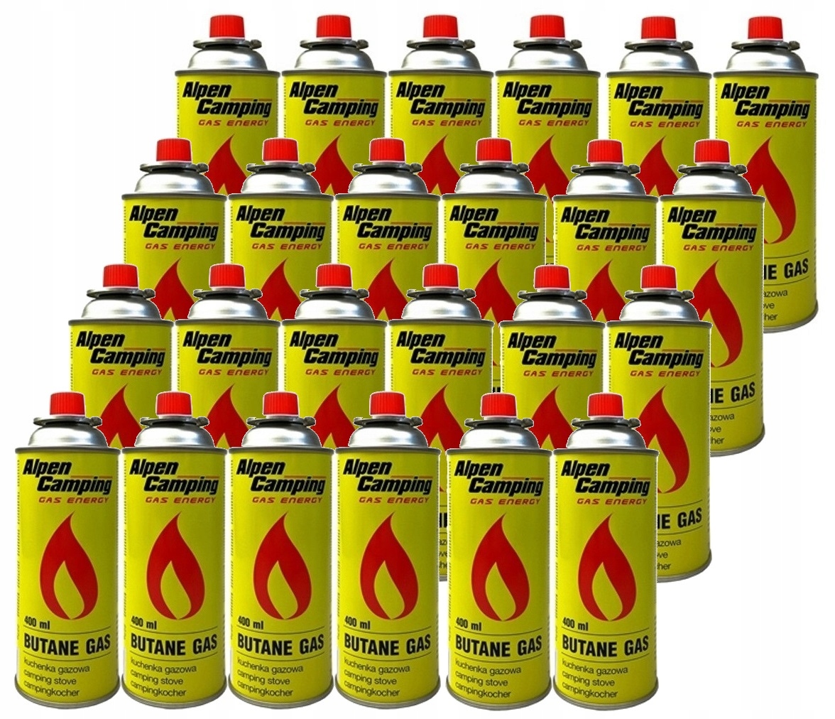 

24x Kartusz Gazowy kuchenki palnika Alpen Camping