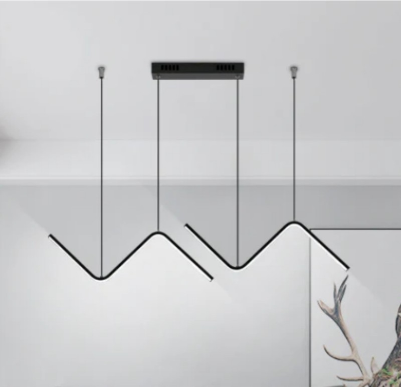 Závěsné svítidlo do kuchyně Loft, černé, Led, moderní, 6500K, 23W