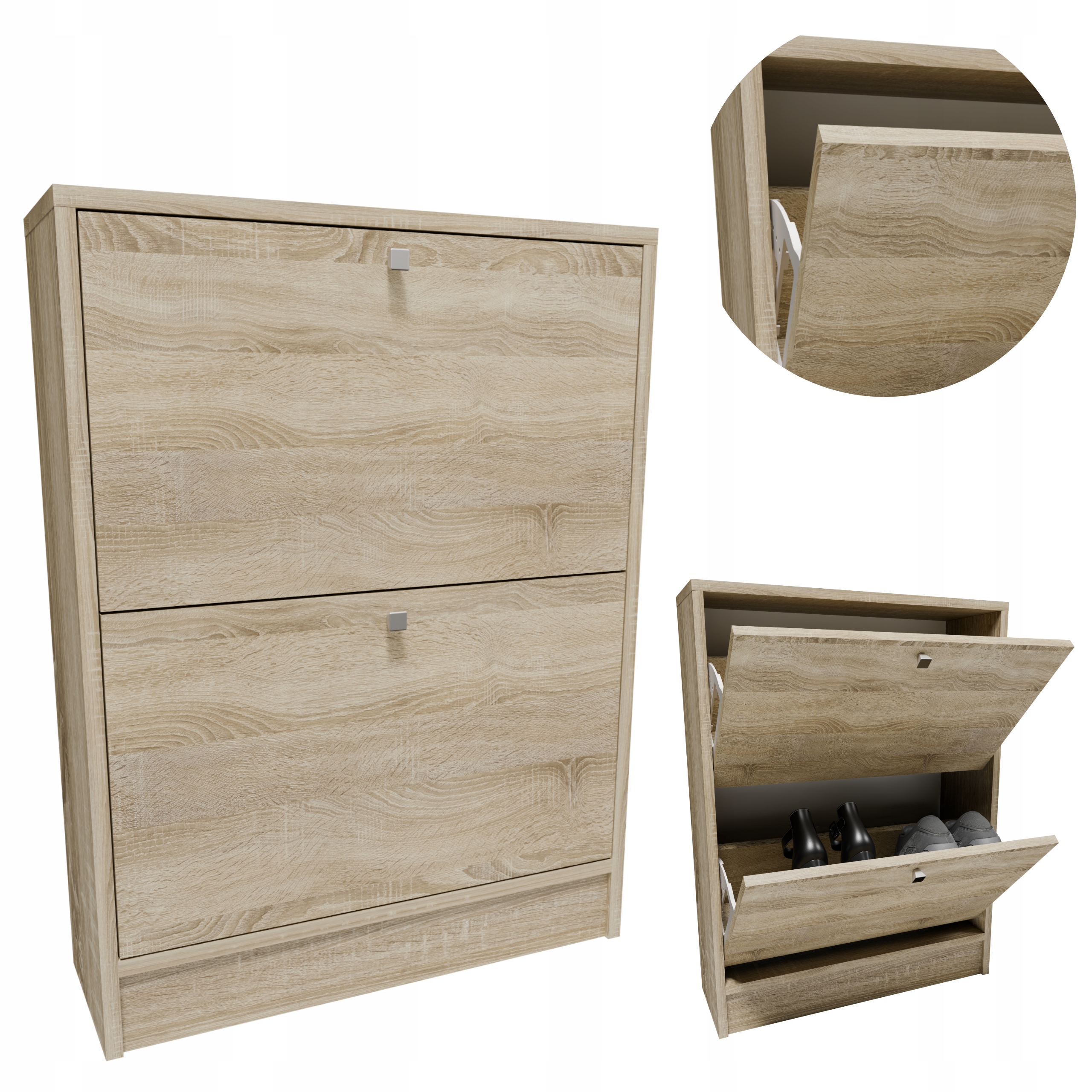 Botník RUB260SON dub sonoma malá šatní skříň regál na obuv komoda