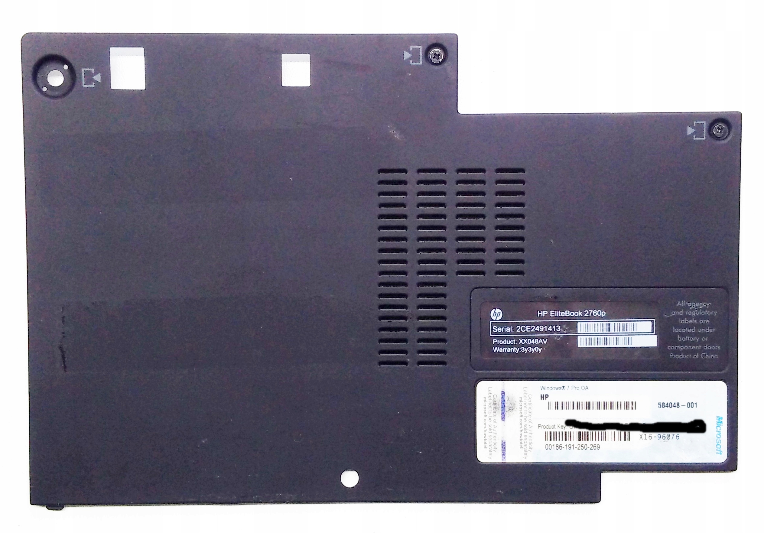 HP EliteBook 2760p zaślepka