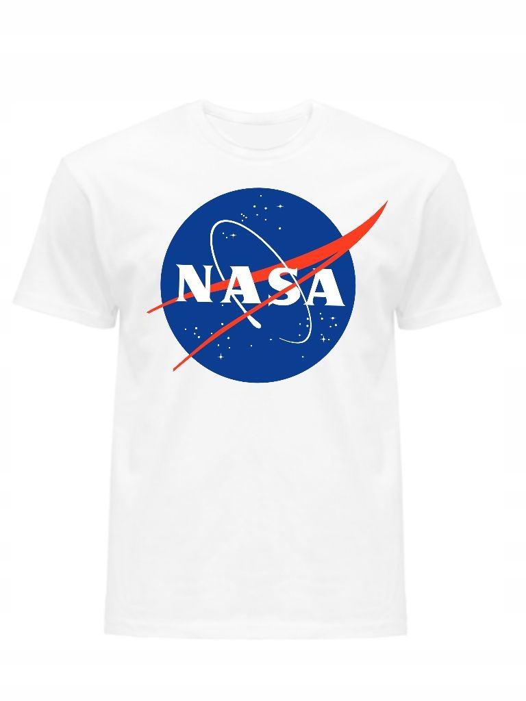 

Koszulka T-shirt Męski Biały Nasa Bawełniany XL