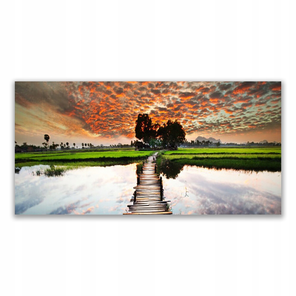 

Fotoobraz na prezent 120x60 Most Jezioro Krajobraz