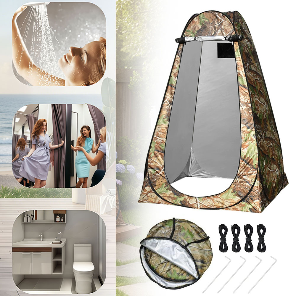 Toaleta Na Kempování Pláž Pop-up Stan Přenosná Turistická Šatna