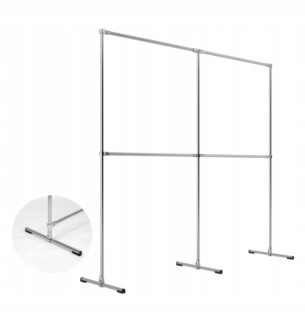 

Wieszak Stojący 2,2M Chrom Ubrania Garderoby 70KG