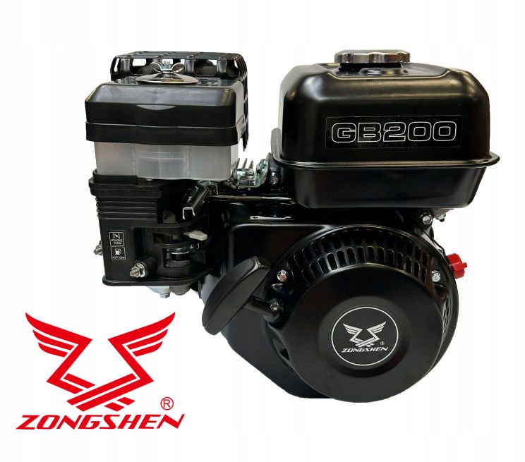 Motor Zongshen GB200 196cc 6,5 Horizontálny Hriadeľ 20 mm Mokrý Filter