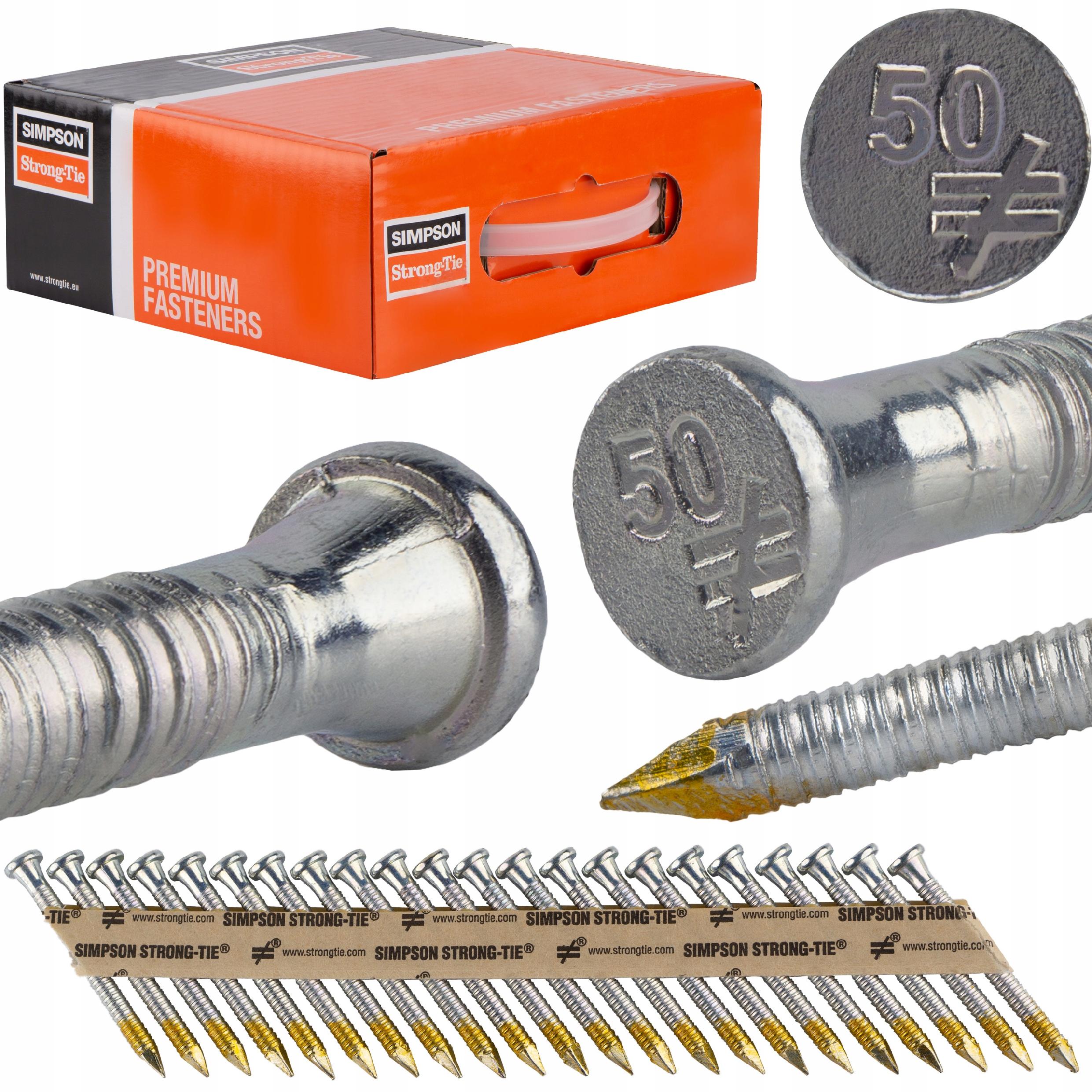 Klince do klincovačky 4x50 mm 1000 ks pre spojovacie prvky Simpson CNAPC34