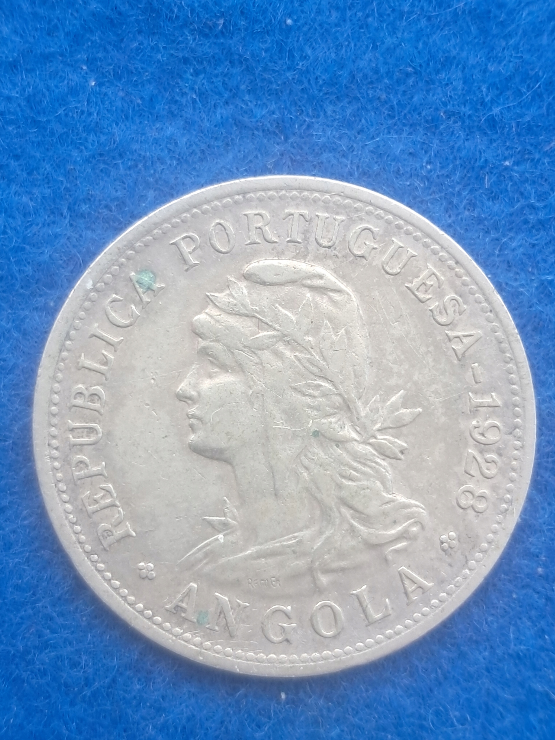 Portugalia, 50 centavo 1928 Angola