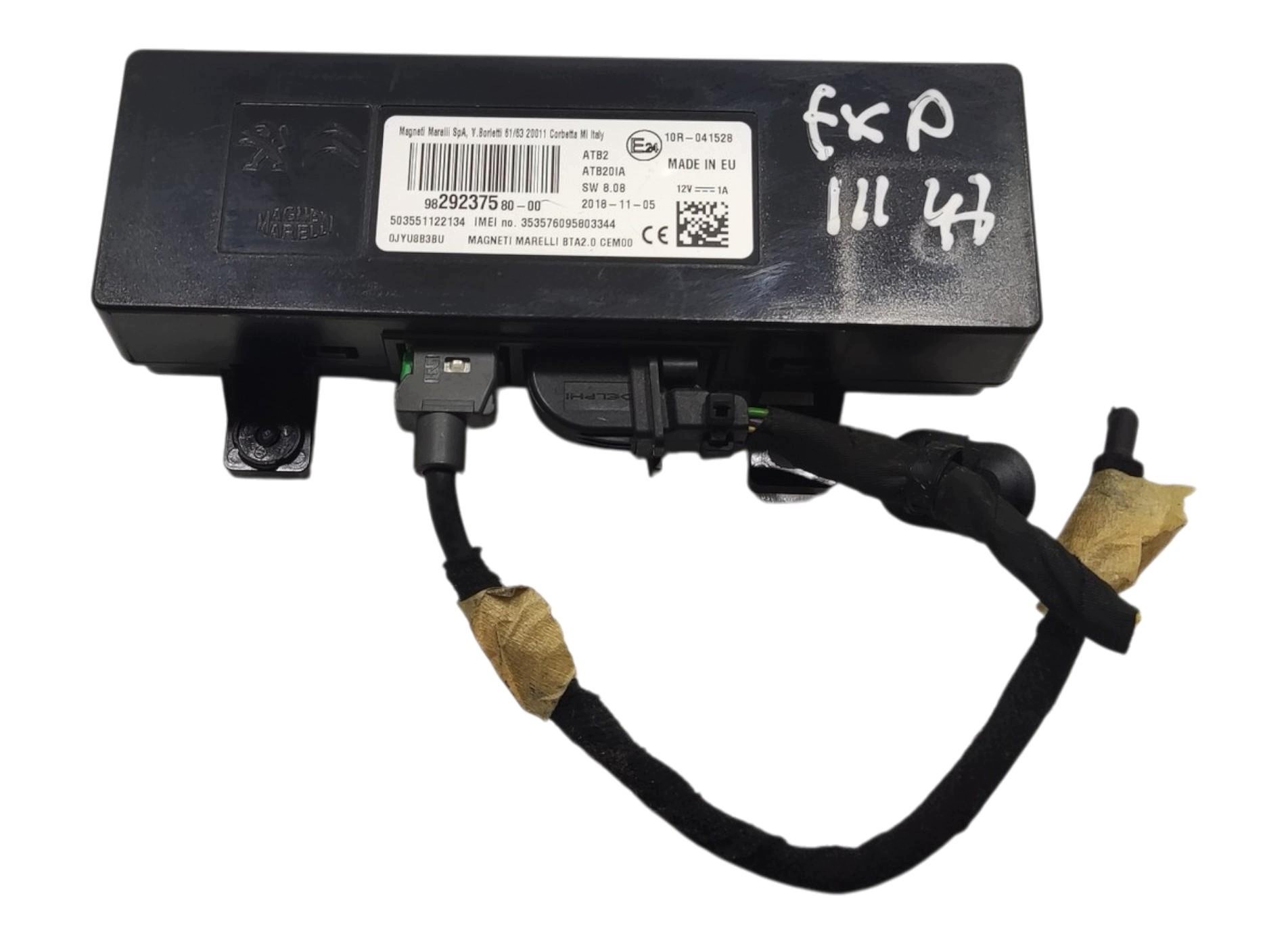 module control unit TELEFONU CITROEN JUMPY PEUGEOT EXPERT III 16-23 9829237580