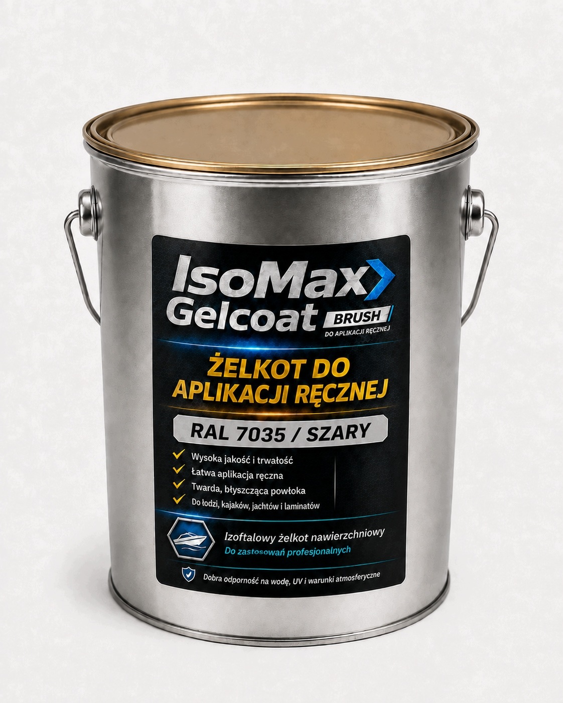 Izoftalový gelkot/topkot IsoMax Ral 7035 Světle šedý 5 kg Loď, kemp