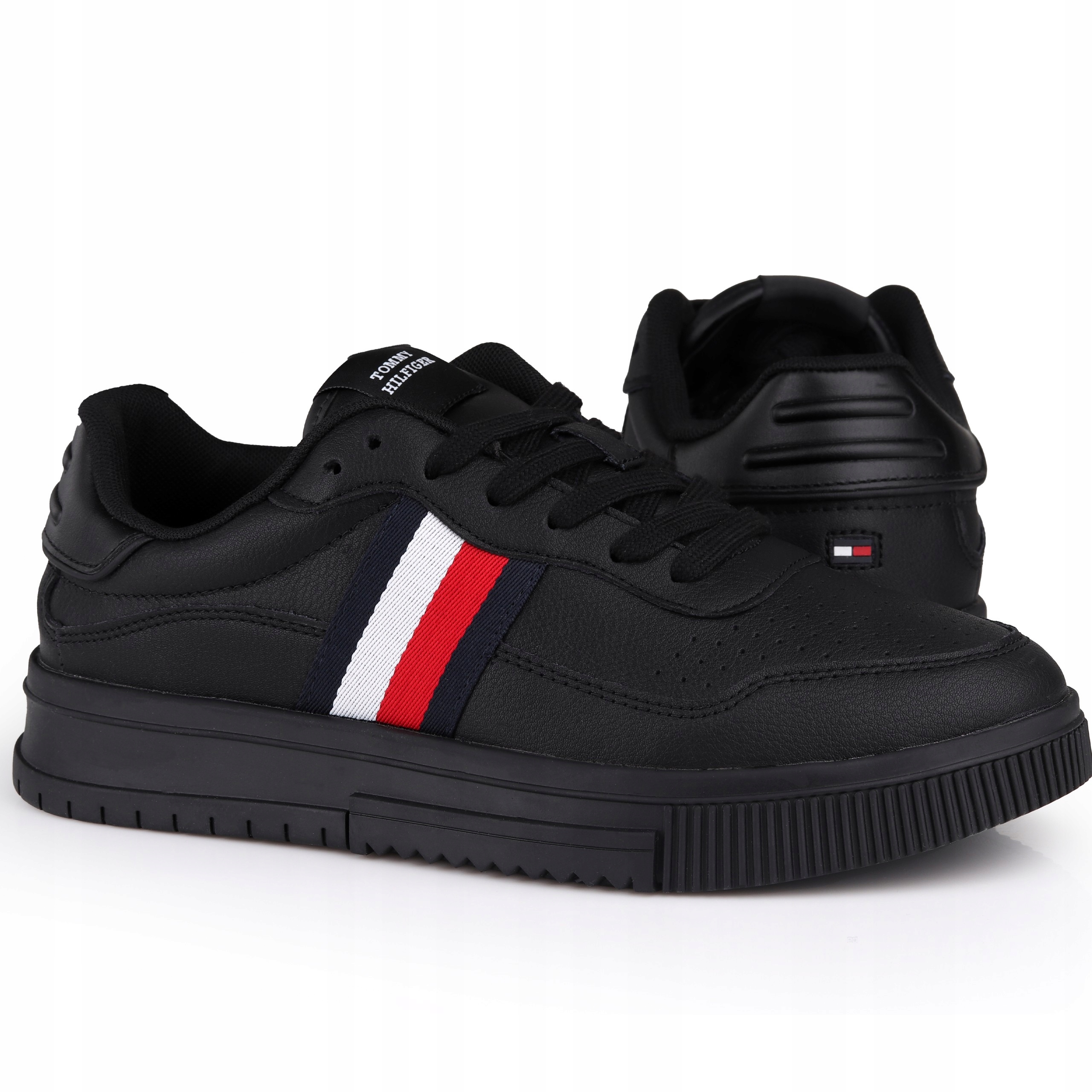 Buty męskie Tommy Jeans Supercup Leather Stripes