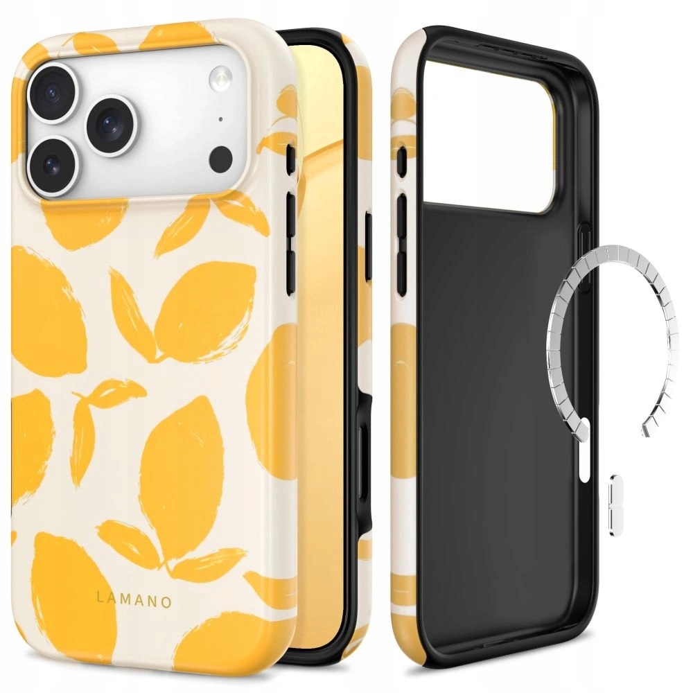 Tech-Protect Lamano MagSafe do iPhone 18 Pro Max / 17 Pro Max Żółto-Biały