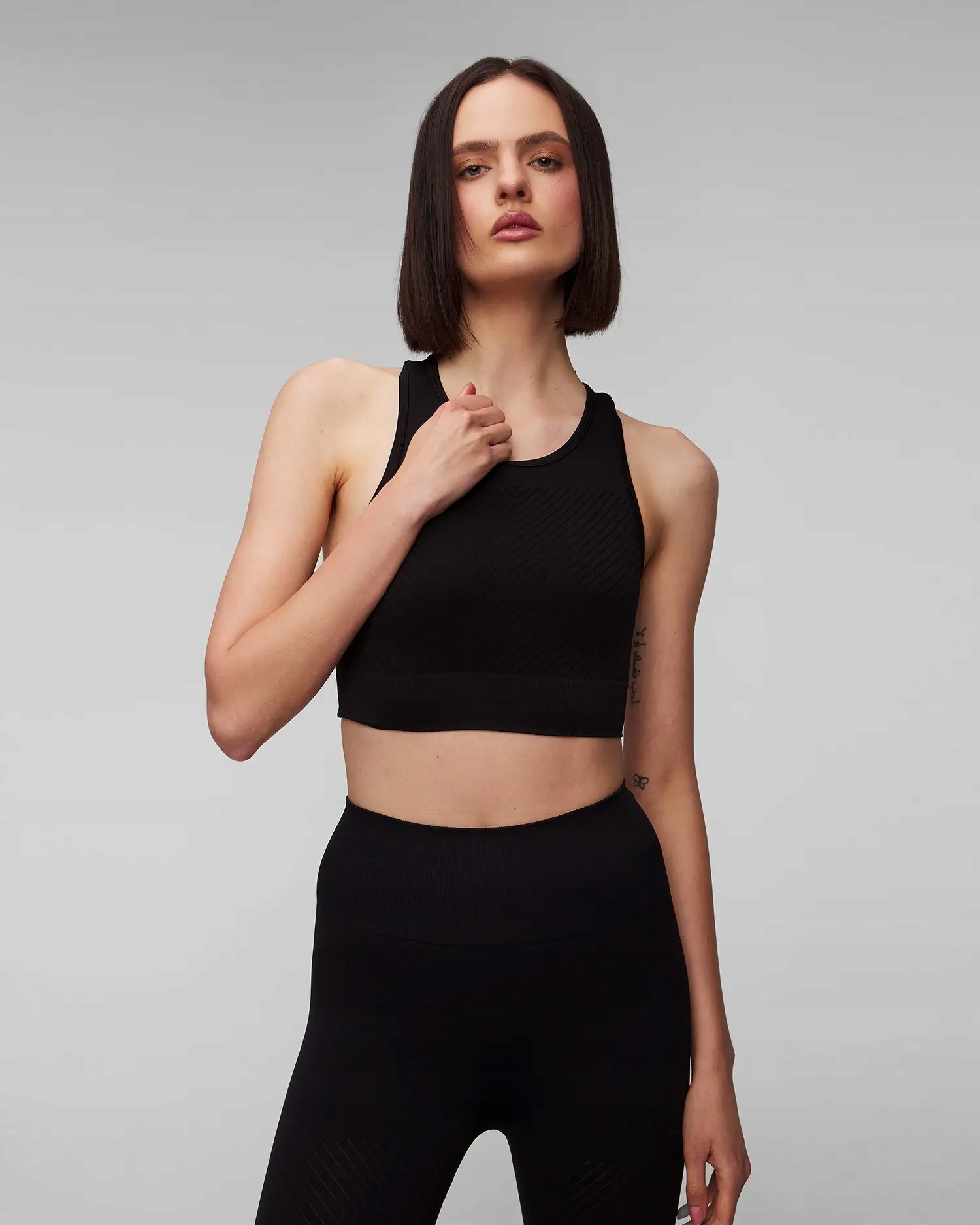 Damski top sportowy Sharp Back szybkoschnący na siłownię r. S