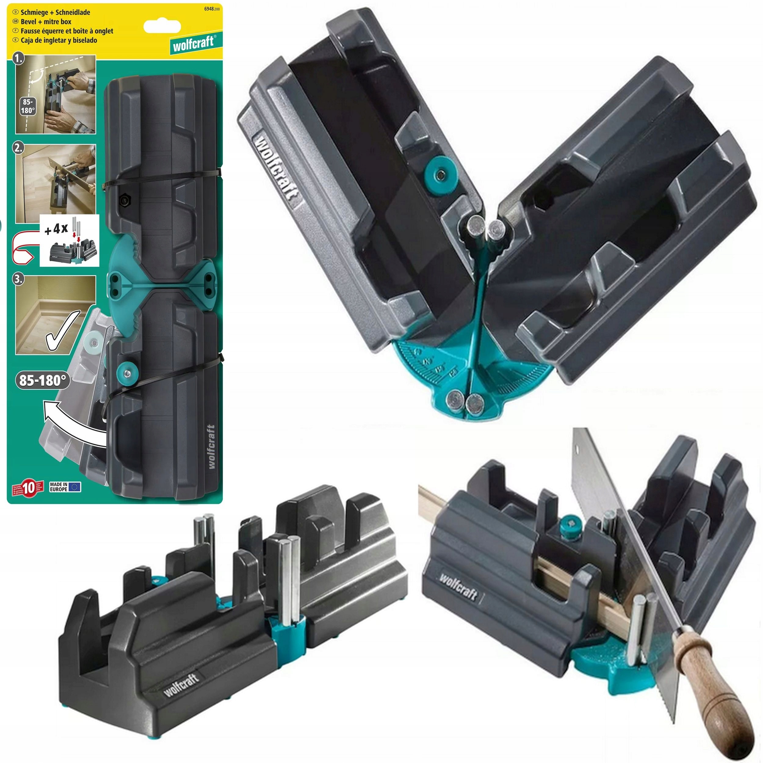 

Wolfcraft Skrzynka uciosowa do listew 100 6948200