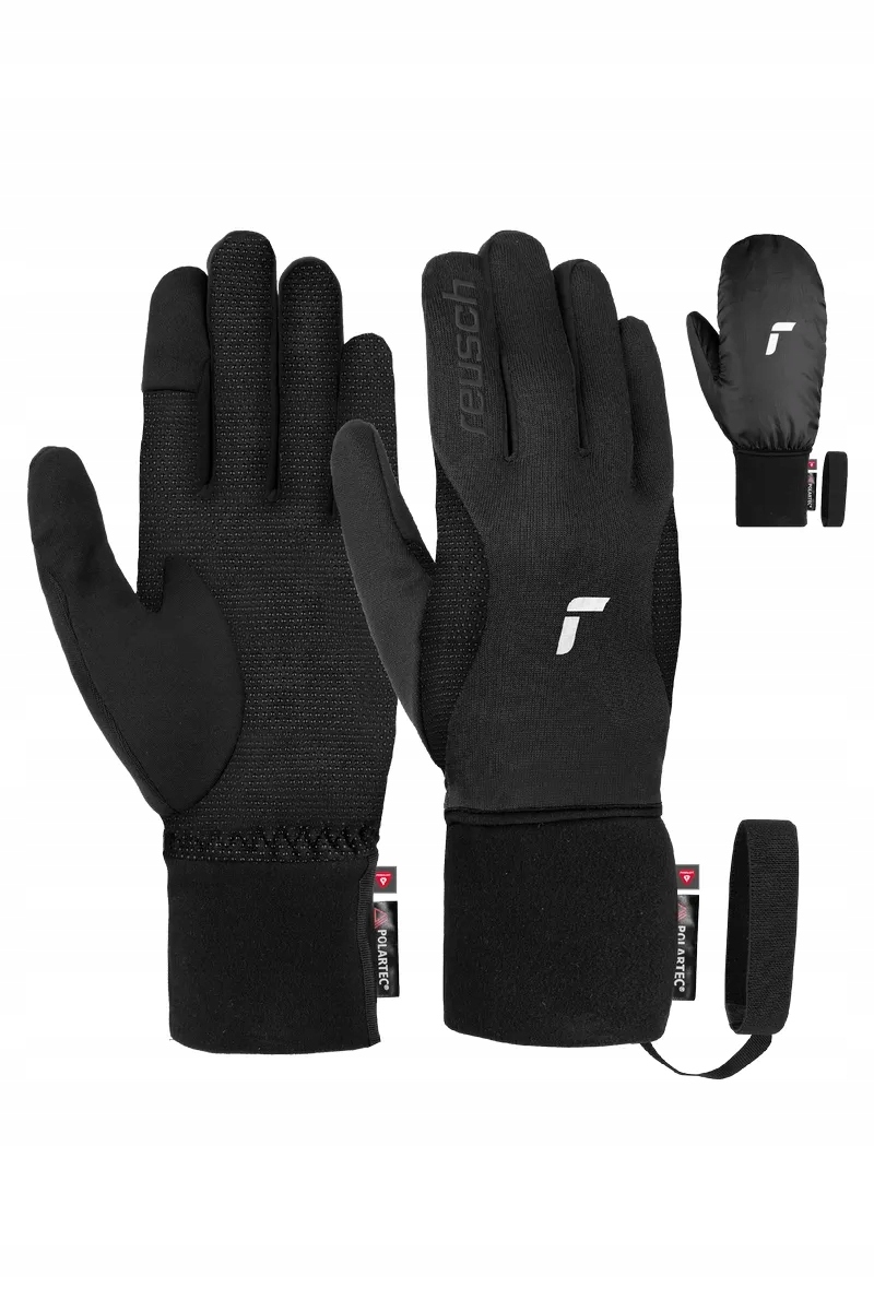 Trekkingové rukavice Reusch Baffin Touch Tec-Black-Silver 9,5
