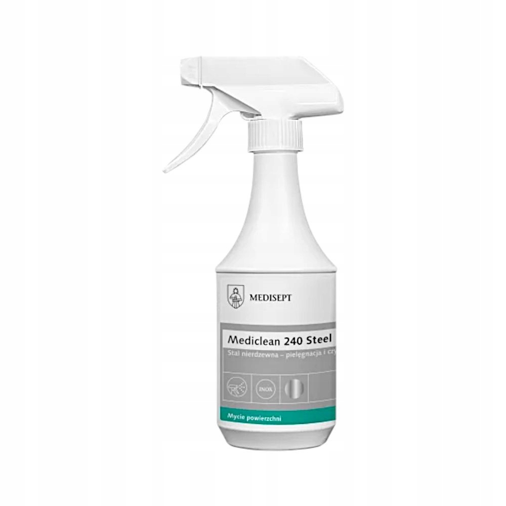 Levně Mediclean 240 Steel 500ml na nerez