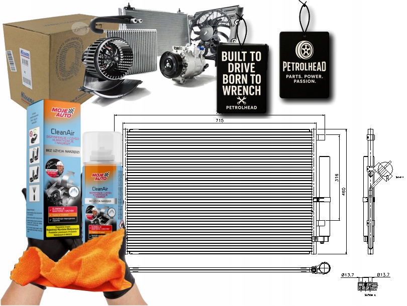 конденсатор кондиционера MERCEDES SPRINTER 3 (90 # pro+ Kit9