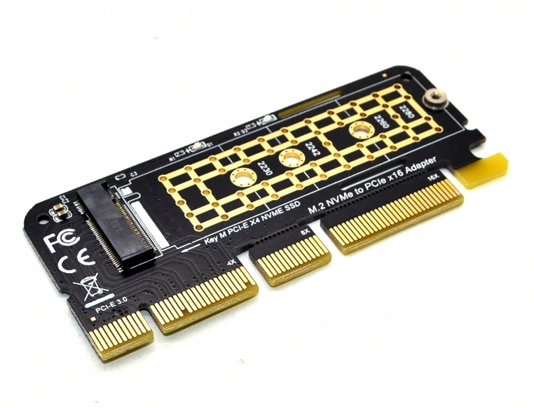 Adapter Pci-e x4 x8 x16 SSD m.2 NVMe Dysk Riser Producent inny