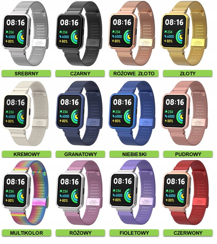 PASEK OPASKA DO XIAOMI MI WATCH LITE |DUŻO KOLORÓW EAN (GTIN) 5904921141109