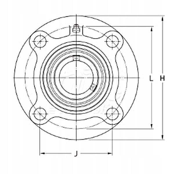 Zespól łożyskowy UCFC204-012 NKE Stan opakowania oryginalne