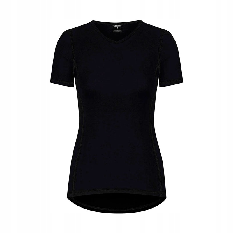 T-shirt женская термальная шерсть МЕРИНО, черный L
