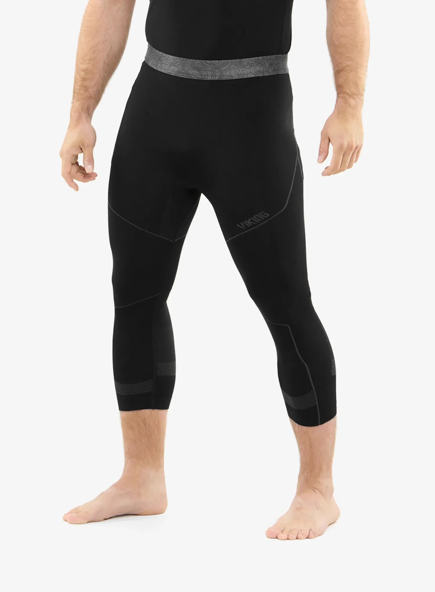 Legginsy termoaktywne Viking Base Layer Gary 3/4 Pants black XL