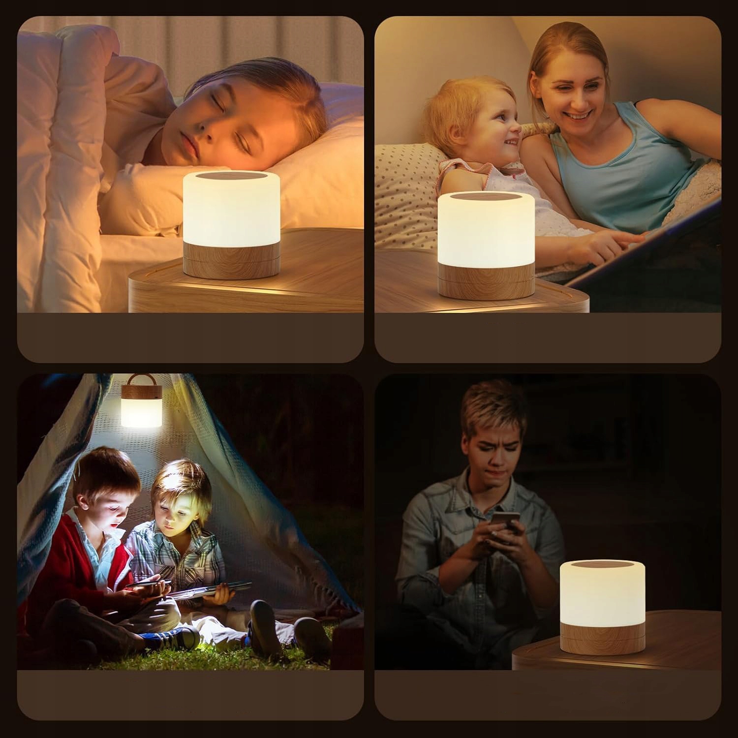 LAMPKA NOCNA, DOTYKOWA, ŚCIEMNIANA, PILOT ZDALNEGO STEROWANIA, DLA DZIECI Informacje dodatkowe regulacja natężenia światła