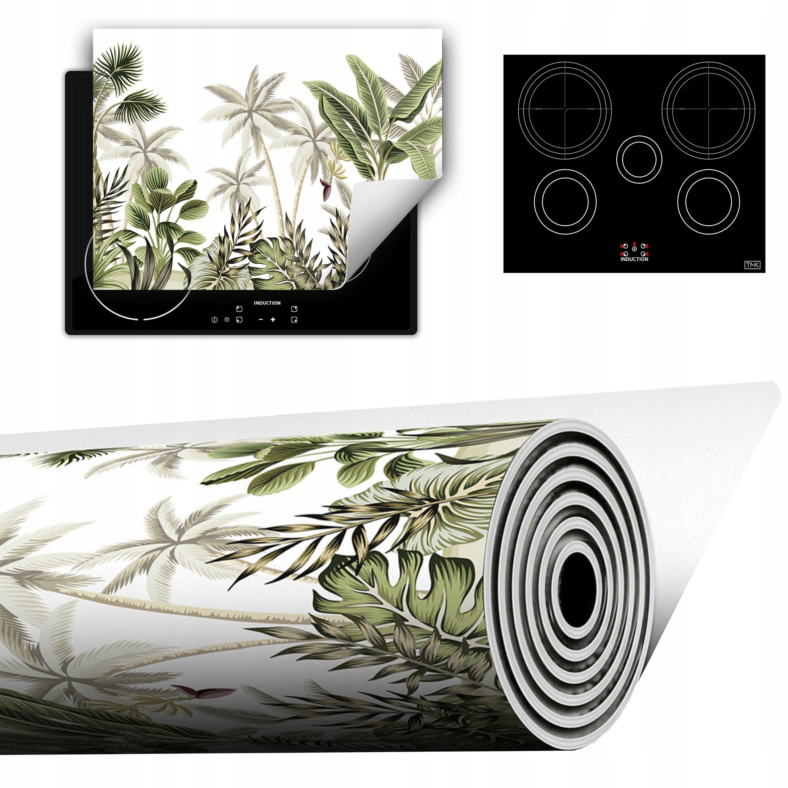 Vinylová Podložka Do Kuchyně Více Místa 70x52 zelený les