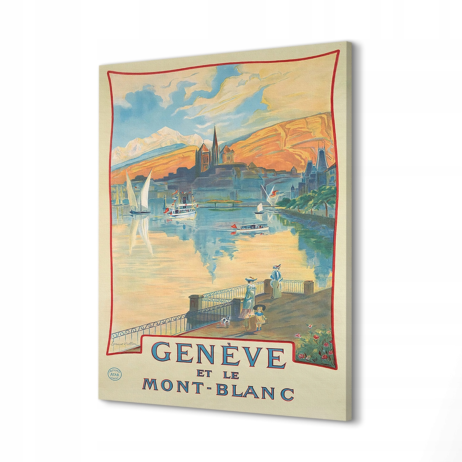

Canvas ścienny 40x60 Genewa woda miasto Szwajcaria