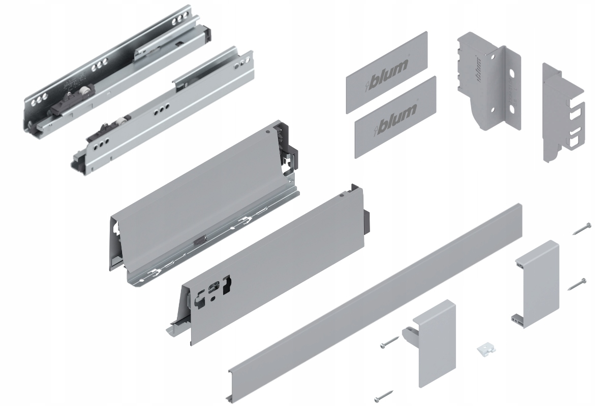 Blum Šuplík 270 Zásuvka nízká vnitřní M Šedá 3