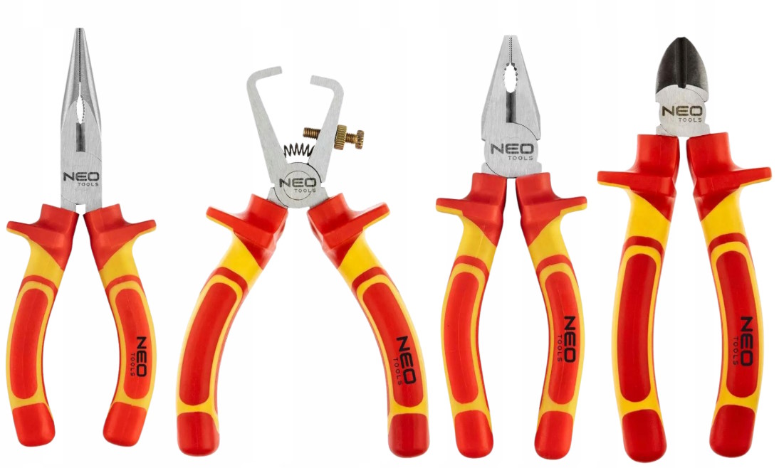 Sada kleští pro elektrikáře izolovaných 4ks 1000V Vde Neo