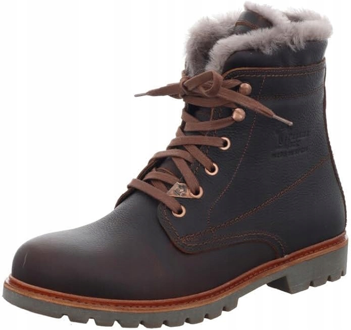 Panama Jack Kožené Pánské Kotníkové Boty S Kožešinou, Hnědé, Velikost 45 6 CM