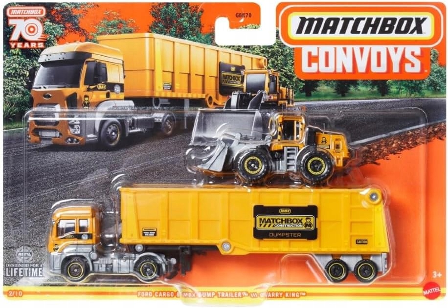 Matchbox Convoys HLM81 Ford Cargo & Mbx Dump Trailer