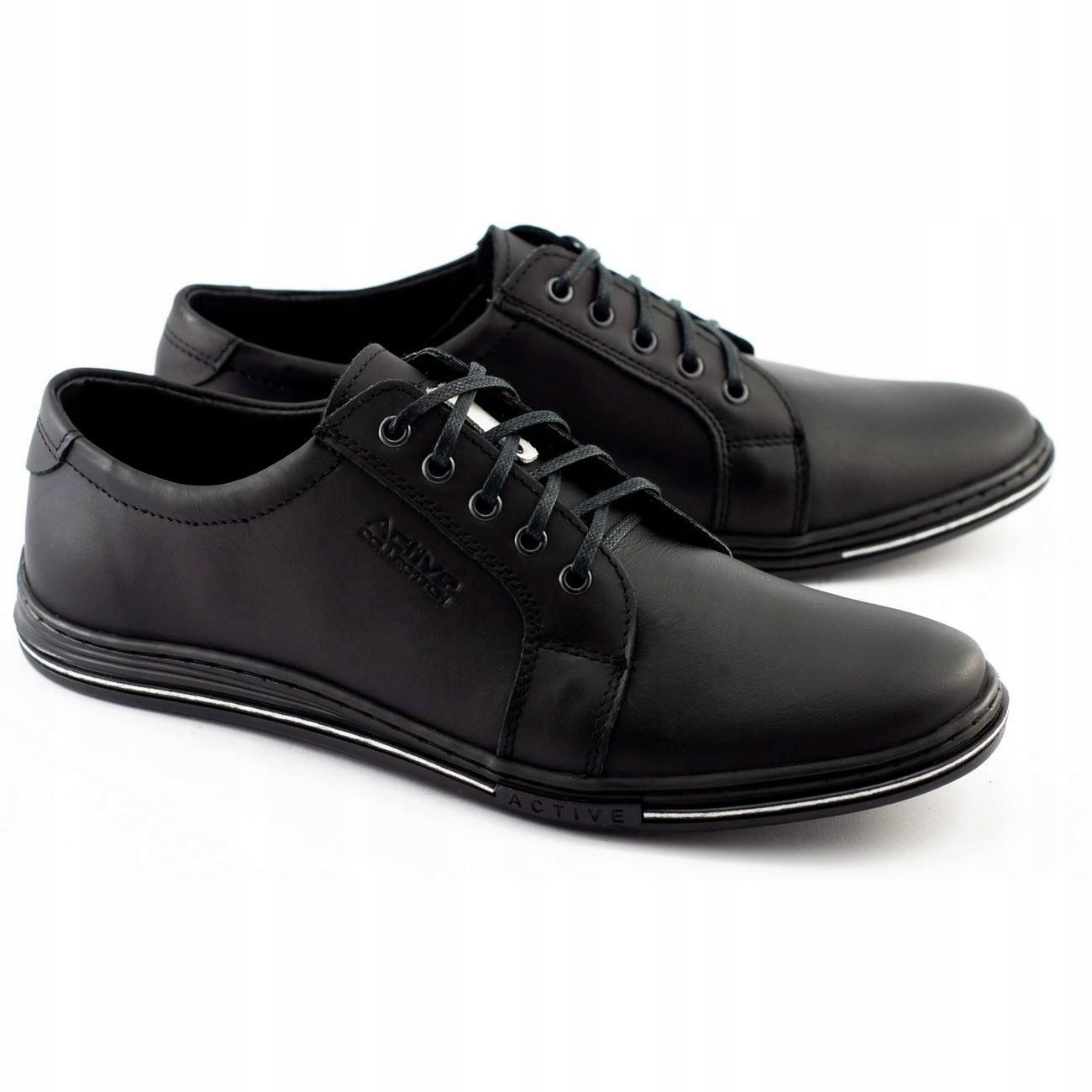 BUTY OLIVIER CASUAL SKÓRA 320 CZARNY 41 Płeć mężczyzna