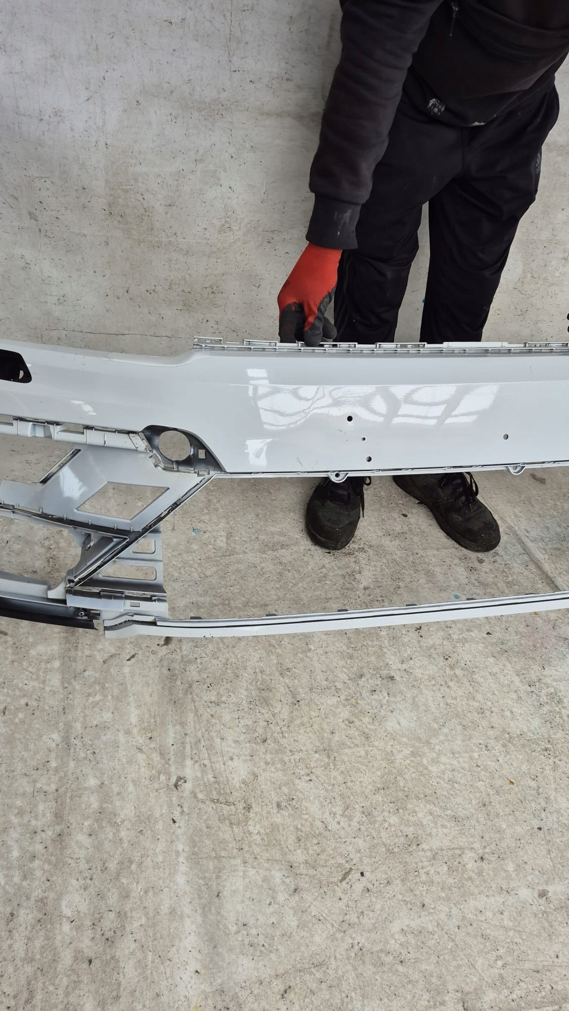 VW TIGUAN II 2 R-LINE 16-20 bumper front front washer PDC
